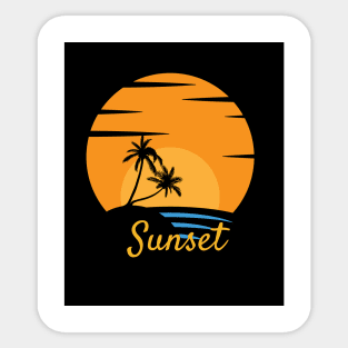 Sunset Beach Sticker